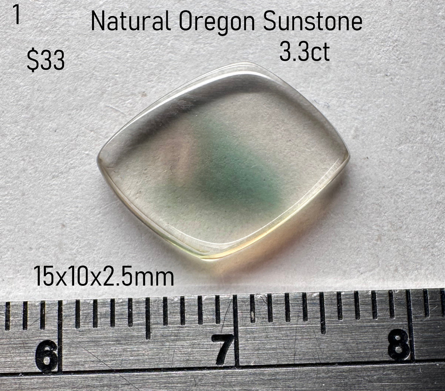 Sunstone - Natural - Oregon - 3.3ct