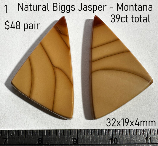 Jasper - Natural - Montana - Biggs - 39ct total