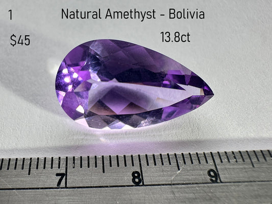 Amethyst - Natural - Bolivia - 13.8ct