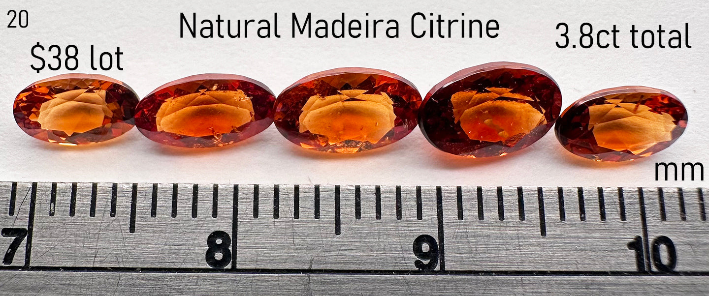 Citrine - Natural - Madeira - 3.8ct total