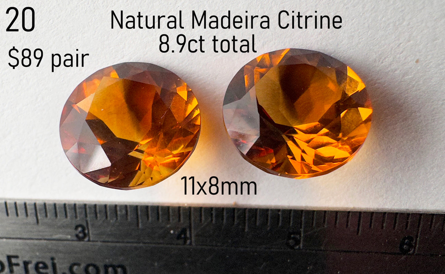 Citrine - Natural - Madeira - 8.9ct