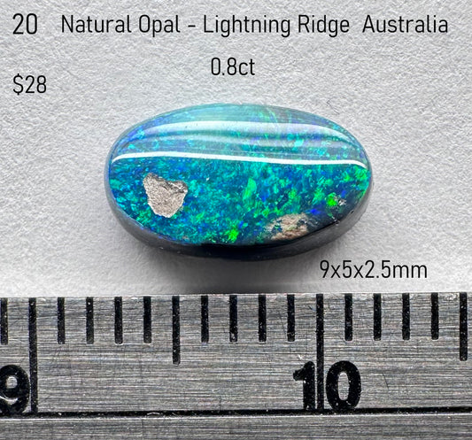 Opal - Natural - Australia - Lightning Ridge - 0.8ct