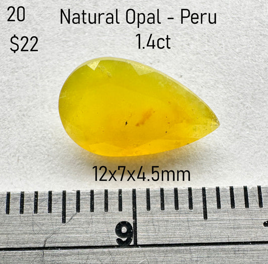 Opal - Natural - Peru - 1.4ct total
