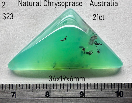 Chrysoprase - Natural - Australia - 21ct