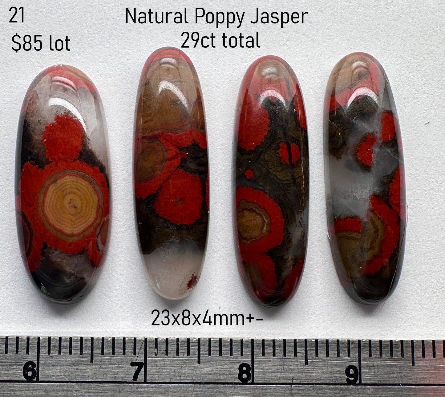 Poppy Jasper - Natural - Montana - 29ct