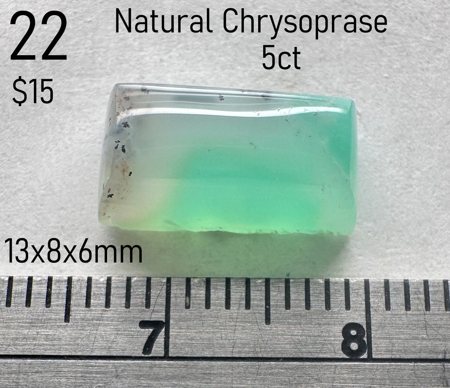 Chrysoprase - Natural - Australia - 5ct