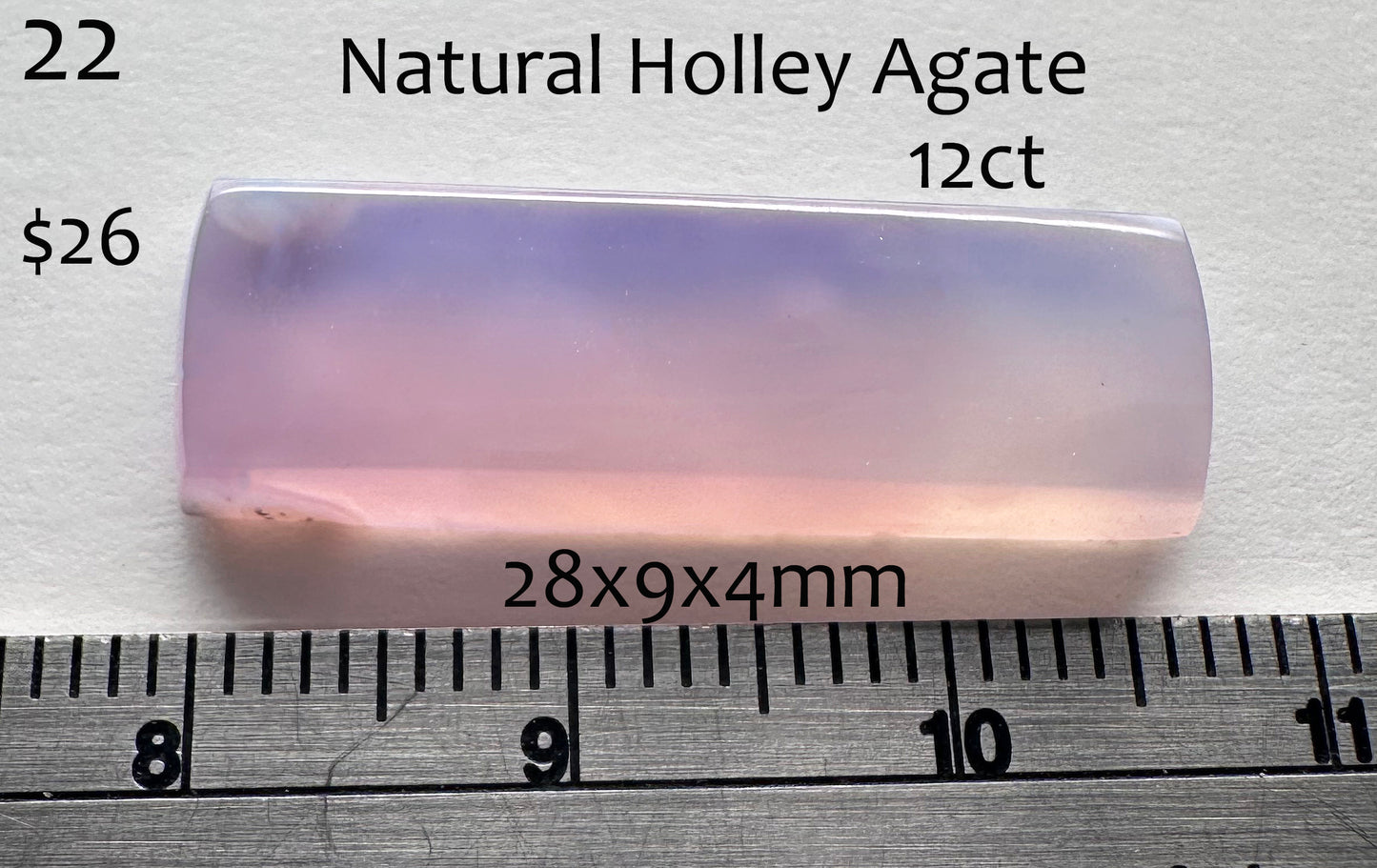 Chalcedony - Natural - Holley Agate - 12ct