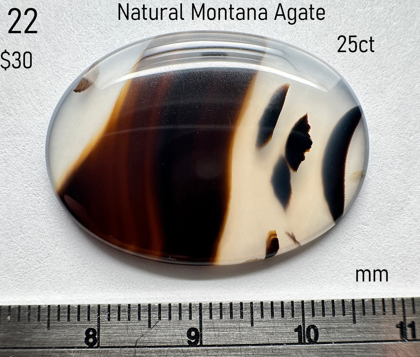 Agate - Natural - Montana - 25ct