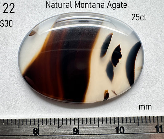 Agate - Natural - Montana - 25ct