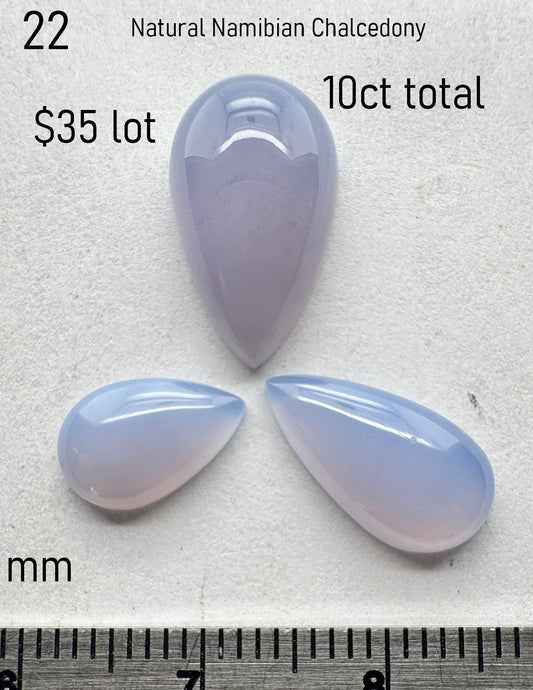Chalcedony - Natural - Namibia - 10ct