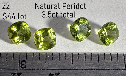 Peridote - Natural - China - 3.5ct Total