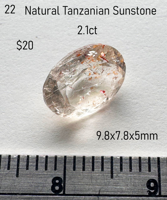 Sunstone - Natural - Tanzania - 2.1ct