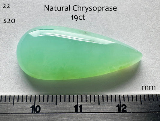 Chrysoprase - Natural - Australia - 19ct