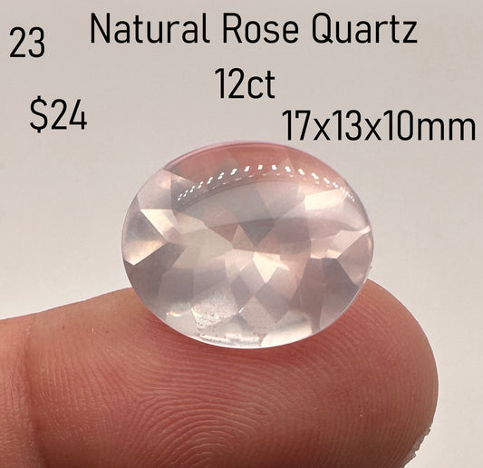 Rose Quartz - Natural - Bolivia - 12ct