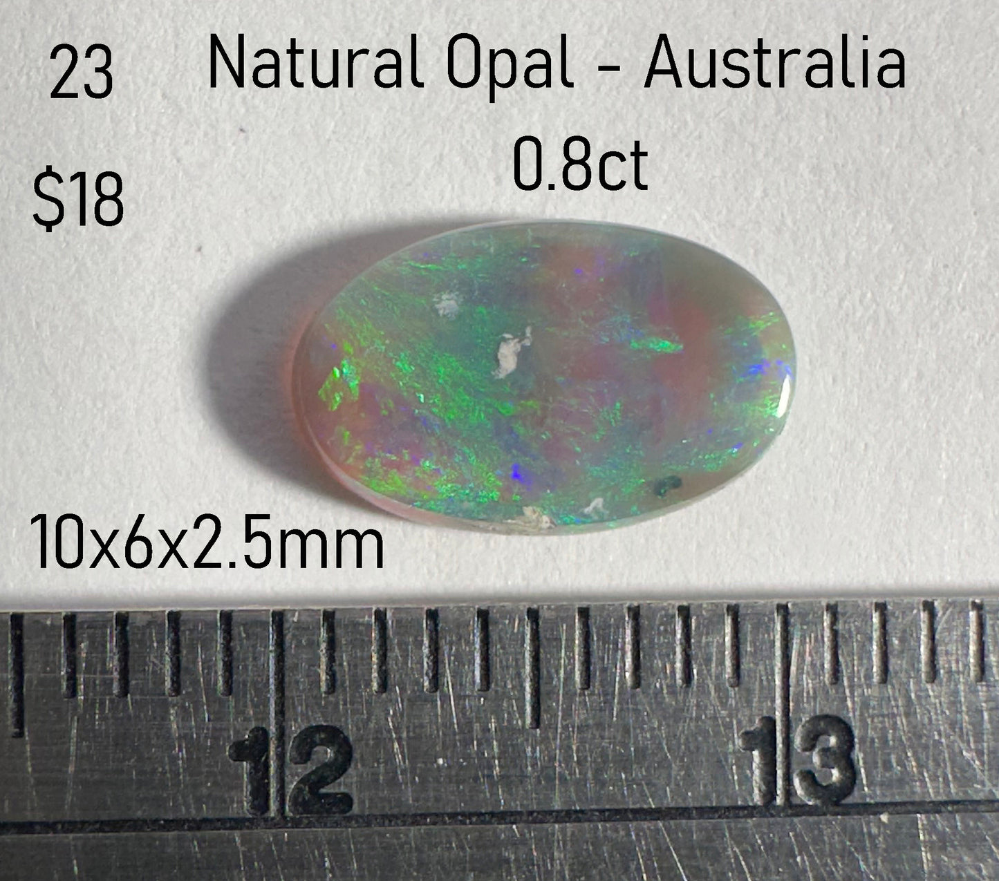 Opal - Natural - Lightning Ridge - Australia - 0.8ct