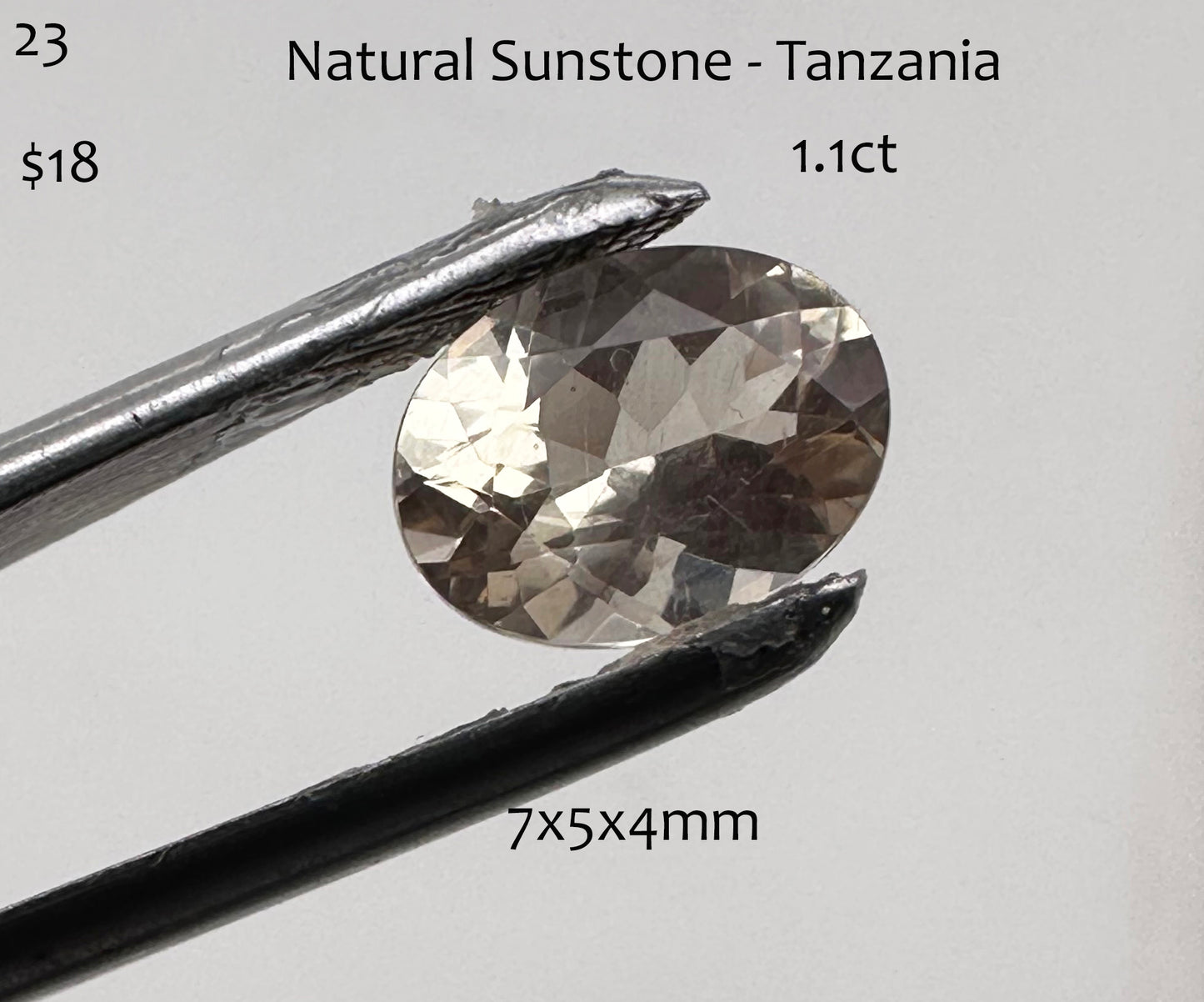 Sunstone - Natural - Oregon - 1.1ct total