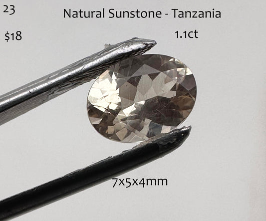 Sunstone - Natural - Oregon - 1.1ct total