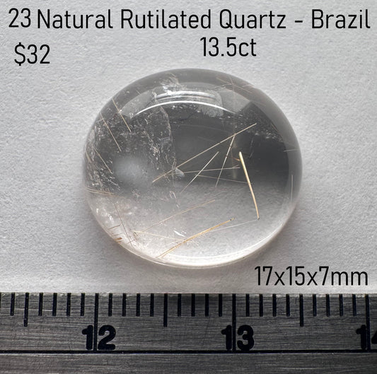 Rutilated Quartz - Natural - Brazil - 13.5ct