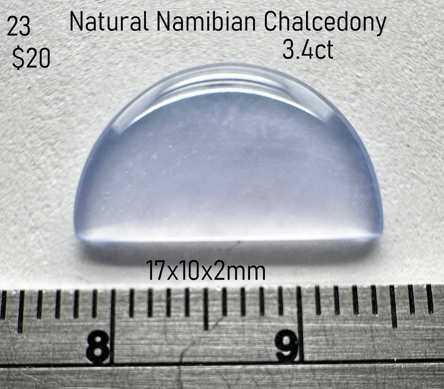Chalcedony - Natural - Namibia - 3.4ct