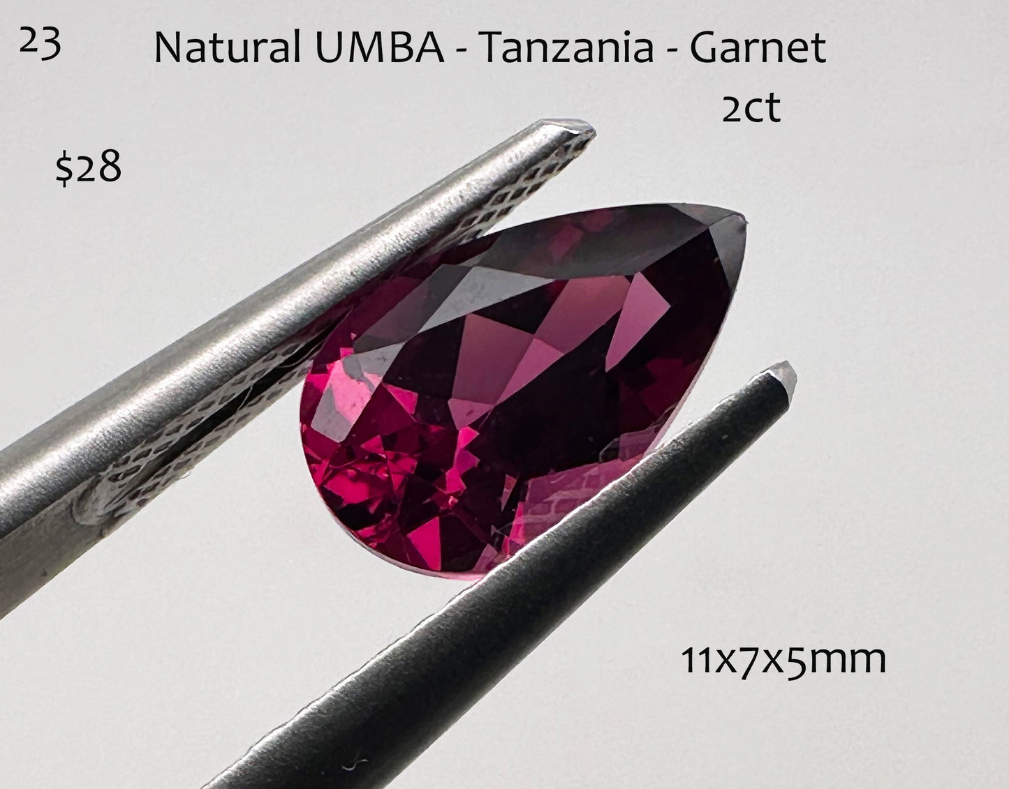 Garnet - Natural - Tanzania - UMBA - 2.9ct
