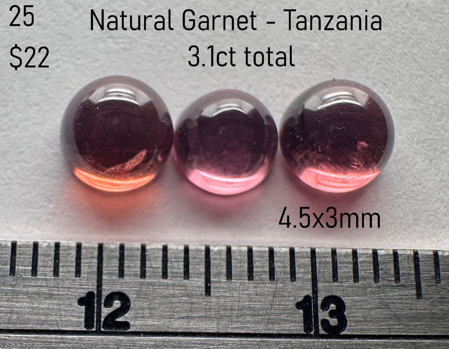 Garnet - Natural - Tanzania - 3.1ct