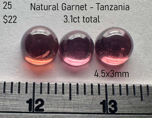 Garnet - Natural - Tanzania - 3.1ct