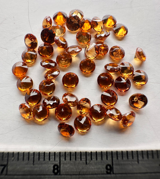 Garnet - Natural - Hessonite - Tanzania - 7.7ct total