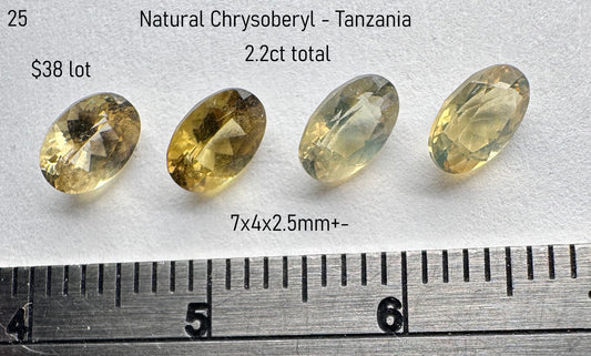 Chrysoberyl - Natural - Tanzania - 2.2ct total
