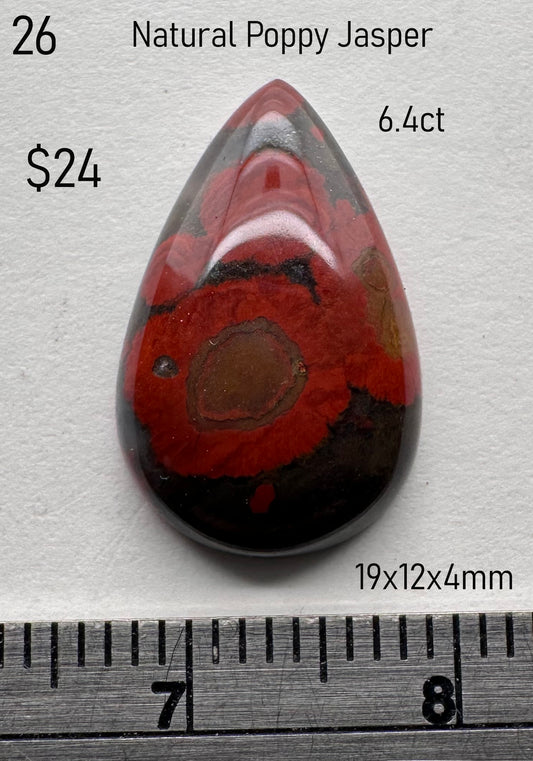 Poppy Jasper - Natural - USA - 6.4ct