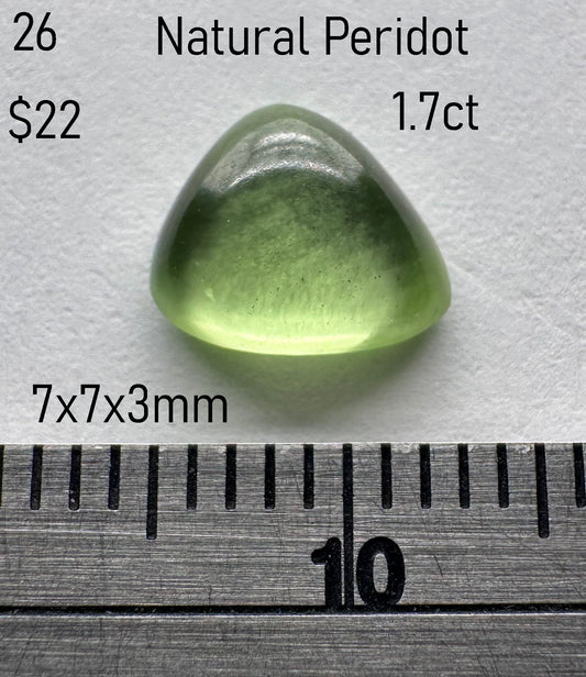 Peridot - Natural - Arizona - 1.7ct total