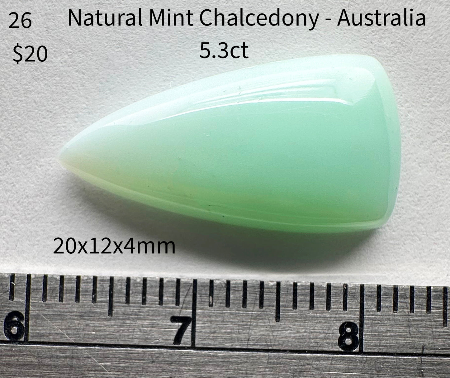 Chalcedony - Natural - Mint - USA - 5.3ct