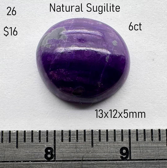 Sugilite - Natural - South Africa - 6ct