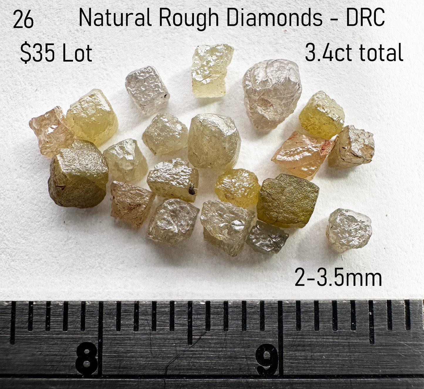 Diamond Rough - Natural - DRC - 3.4ct