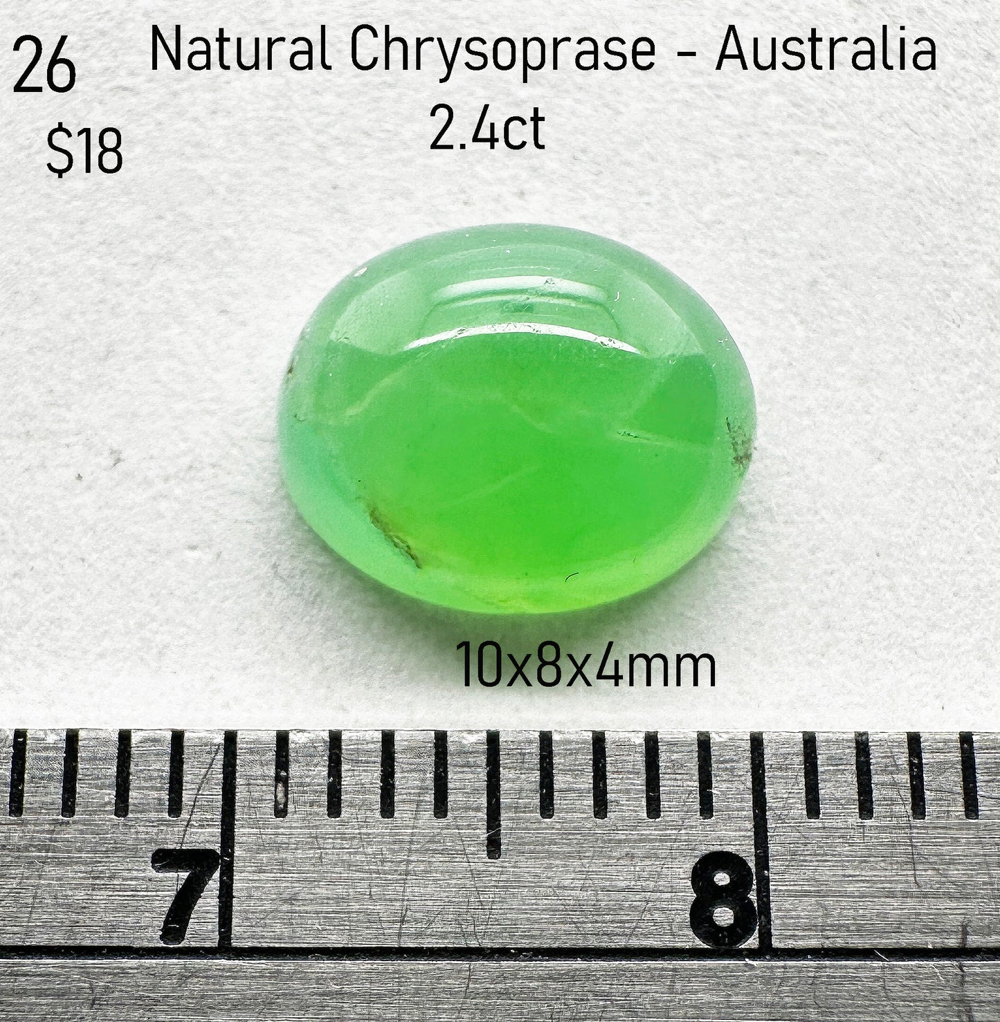 Chrysoprase - Natural - Australia - 2.4ct