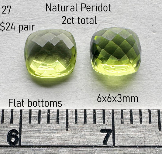 Peridot - Natural - Arizona - 2ct total