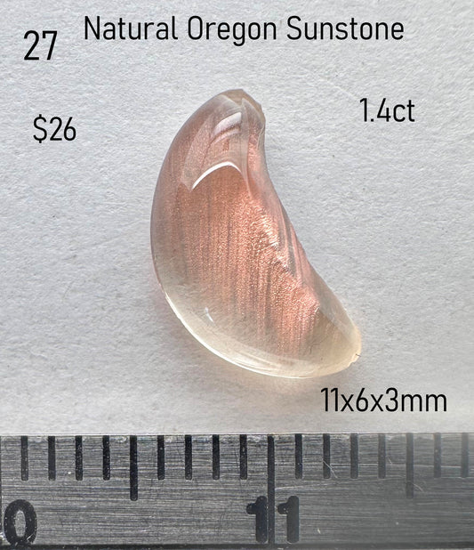 Sunstone - Natural - Oregon - 1.4ct