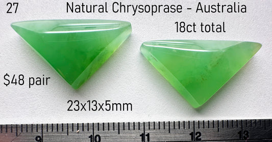 Chrysoprase - Natural - Australia - 18ct total