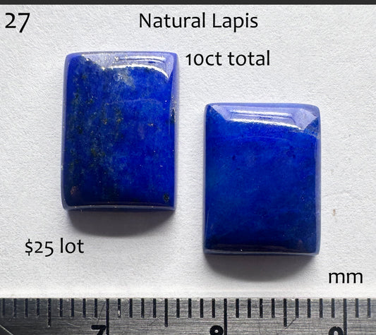 Lapis - Natural - Afghanistan - 10ct total