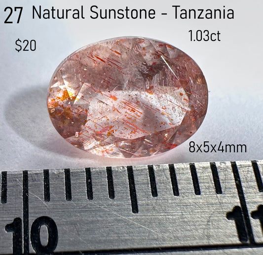 Sunstone - Natural - Tanzania - 1.03ct