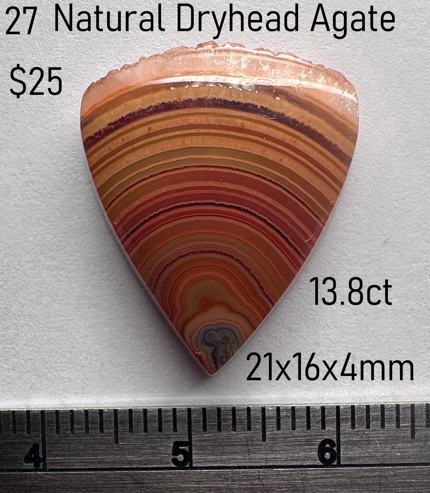 Agate - Natural - Montana - Dryhead - 13.8ct
