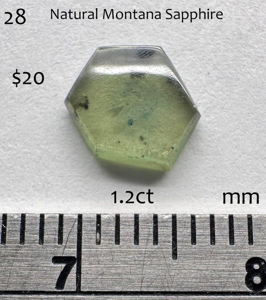 Sapphire- Natural - Montana - 1.2ct
