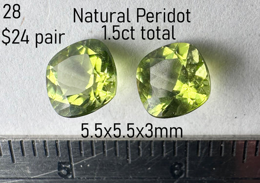 Peridot - Natural - China - 3.9ct total