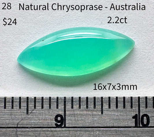 Chrysoprase - Natural - Australia - 2.2ct total