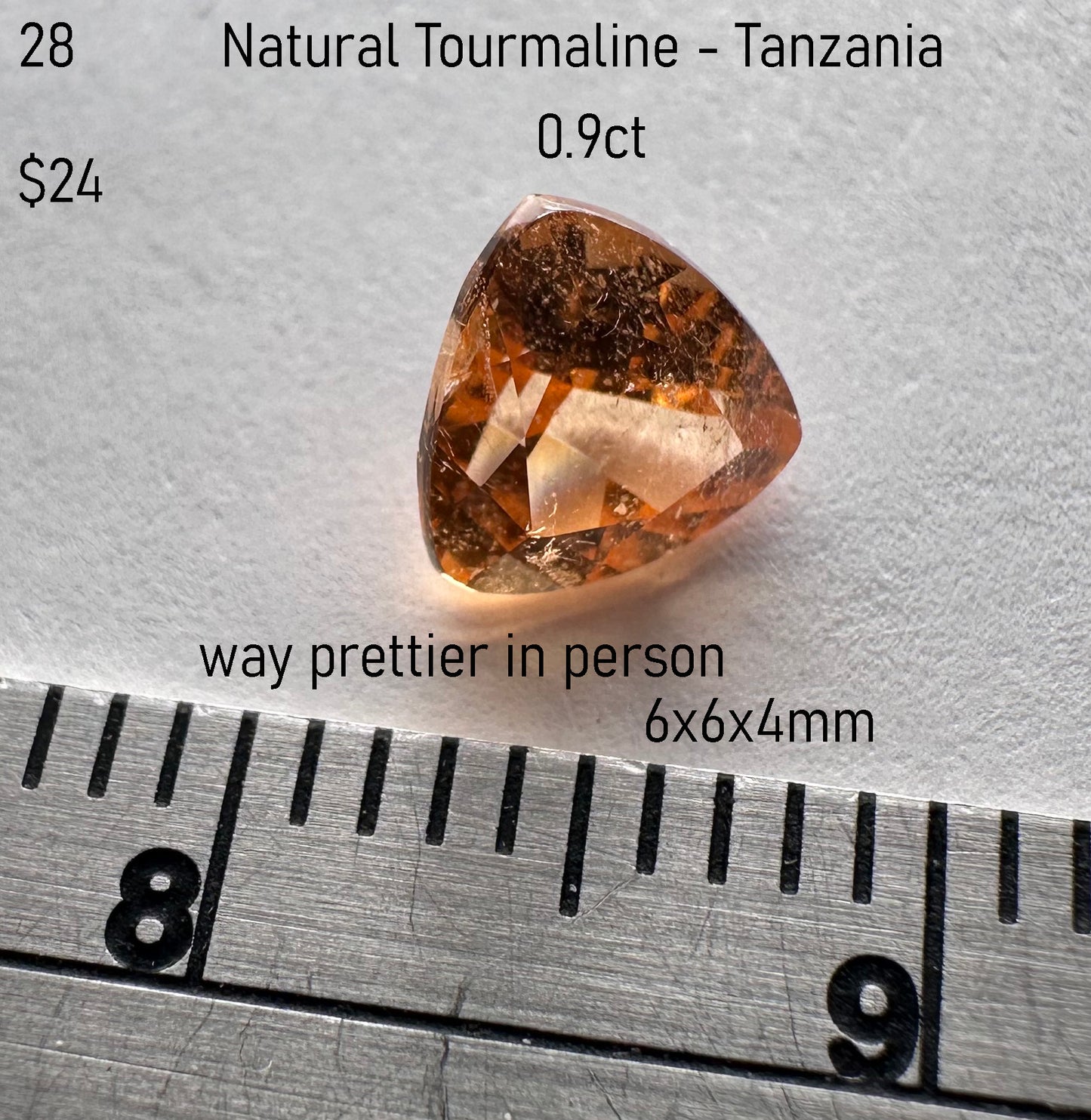 Tourmaline - Natural - Tanzania - 0.9ct
