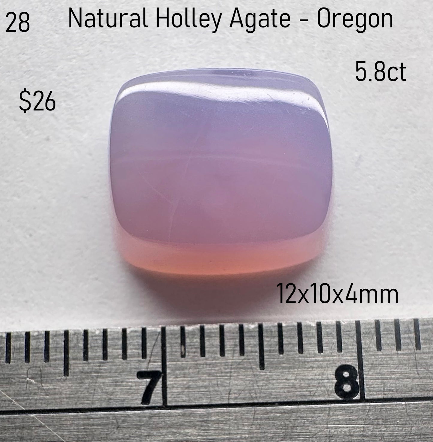 Holley Agate - Natural - Oregon - 5.8ct