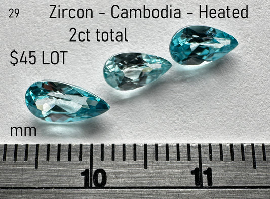Zircon - Heated - Cambodia - 2ct