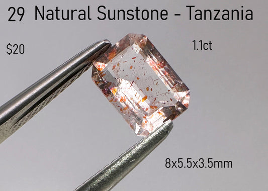Sunstone - Natural - Tanzania - 1.1ct