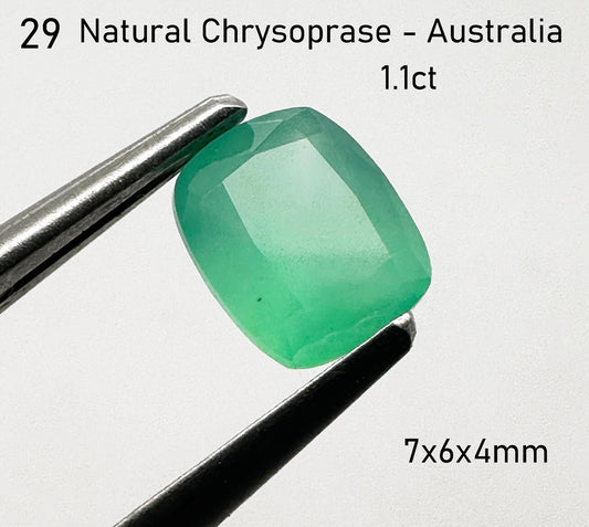 Chrysoprase - Natural - Australia - 1.1ct total