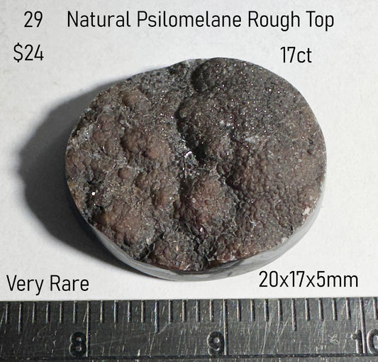 Psilomelane - Natural - Arizona - Rough Top - 17ct