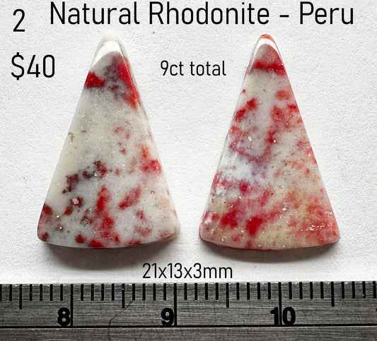 Rhodonite - Natural - Peru - 9ct